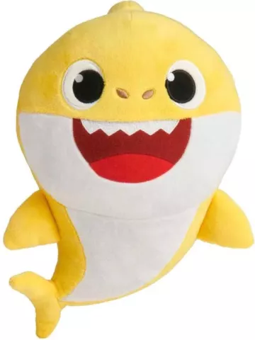 Spievajúci plyšový žralok - žltý