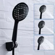 Úsporná dizajnová sprchová hlavica - čierna
