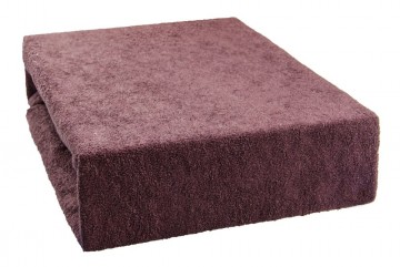 Prostěradlo froté 180x200 cm - tmavě hnědé Prostěradlo froté 180x200 cm - tmavě hnědé