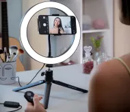 Selfie svetelný prsteň so statívom a ovládačom Youaro - InnovaGoods