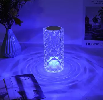 LED dotyková kryštálová lampa so 16 druhmi svietiacich farieb
