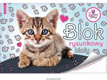 BENIAMIN Blok na kreslení s omalovánkami Sweet Pets Kotě Papír, 29x21 cm BENIAMIN Blok na kreslení s omalovánkami Sweet Pets Kotě Papír, 29x21 cm