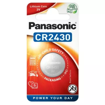 Lítiová gombíková batéria - CR2430 - Panasonic