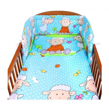 2-dílné ložní povlečení New Baby 90/120 cm tyrkysové s ovečkou 2-dílné ložní povlečení New Baby 90/120 cm tyrkysové s ovečkou