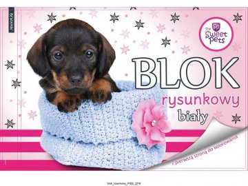 BENIAMIN Blok na kreslení s omalovánkami Sweet Pets Pejsek Papír, 29x21 cm BENIAMIN Blok na kreslení s omalovánkami Sweet Pets Pejsek Papír, 29x21 cm