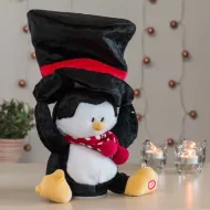 Vianočná plyšová hračka so svetlami a zvukmi - tučniak