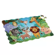 Puzzle - zvieratá v džungli - 208 ks - 90 x 64 cm - Rappa
