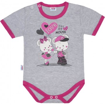Detské body s krátkym rukávom New Baby Love Mouse Detské body s krátkym rukávom New Baby Love Mouse