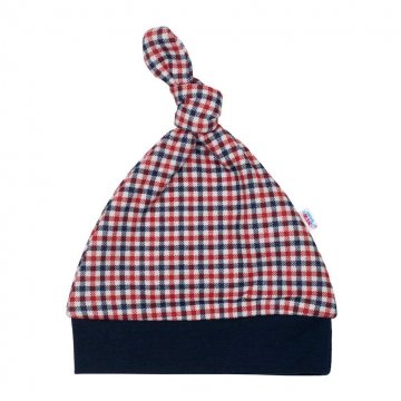 Kojenecká bavlněná čepička New Baby Checkered Kojenecká bavlněná čepička New Baby Checkered