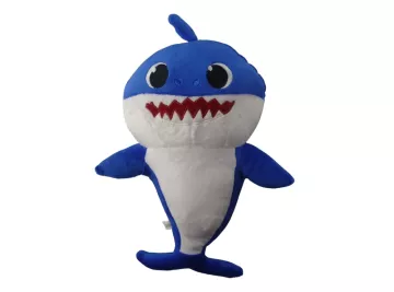 Zpívající plyšový žralok - modrý