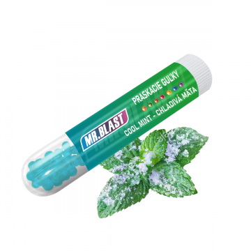 Praskacie guľky Mr. Blast - Cool mint - Chladivá mäta - 100 ks Praskacie guľky Mr. Blast - Cool mint - Chladivá mäta - 100 ks