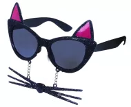 Karnevalové okuliare mačka s fúzy