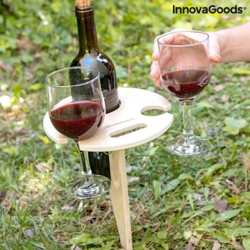 Vonkajší prenosný skladací stolík na víno Winnek - InnovaGoods