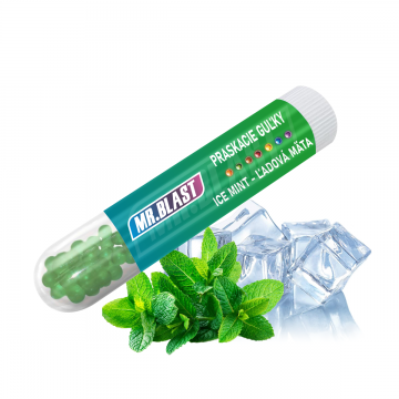 Praskacie guľky Mr. Blast - Ice mint - Ľadová mäta - 50 ks Praskacie guľky Mr. Blast - Ice mint - Ľadová mäta - 50 ks