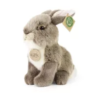 Plyšový sediaci zajac - 20 cm - hnedý - ECO-FRIENDLY - Rappa
