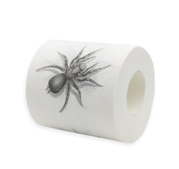 Toaletný papier s motívom pavúka