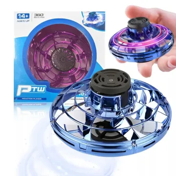 Lietajúci LED UFO tanier - modrý