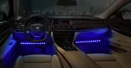 Farebné LED RGB pásiky do auta - 4 ks - Onever
