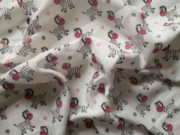 PREM Látková plena s potiskem Zebra Bavlna, 70/70 cm PREM Látková plena s potiskem Zebra Bavlna, 70/70 cm