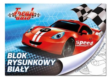 BENIAMIN Blok na kreslení s omalovánkami Závodní Auto Papír, 29x21 cm BENIAMIN Blok na kreslení s omalovánkami Závodní Auto Papír, 29x21 cm