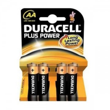 DURACELL Plus DURLR6P4B, LR6, 1.5V - 4x AA alkalické batérie DURACELL Plus DURLR6P4B, LR6, 1.5V - 4x AA alkalické batérie